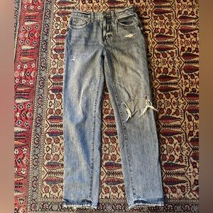 Pistola Women's Distressed Light Blue Denim Jeans - size 25